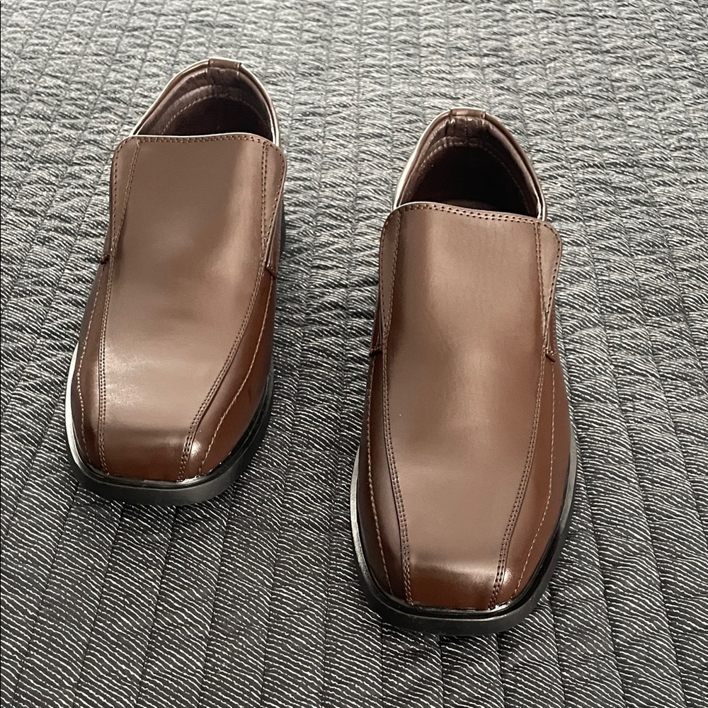 Bruno Marc Men's Elegant Dark Brown Slip-On Loafers - Picture 9 of 9